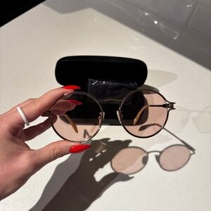 Sunglasses Alexander-McQueen LIGHT PINK